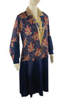 Vintage 1920s Navy Blue Dropped Waist Dress - NEW!