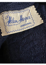 Vintage Late 1930s to Early 1940s  Navy Knit Dress Set - NEW!