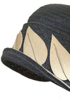 Vintage 1920s Black and Beige Cloche- NEW!