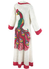 Collectable  Vintage 1940s to 1950s Peacock Chenille Robe (Large)- NEW!