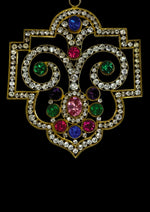 Dramatic and Original Art Deco Multi-Coloured Necklace- NEW!