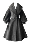 Vintage 1950s Charcoal Grey Lilli Ann Princess Coat- NEW!