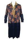 Vintage 1920s Navy Blue Dropped Waist Dress - NEW!