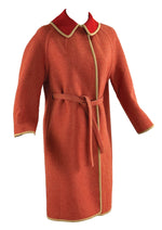 Vintage 1960s Red and Cream Mod Wool Coat - NEW!