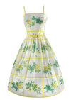 Late 1950s to Early 1960s Yellow Roses Cotton Sundress- NEW!