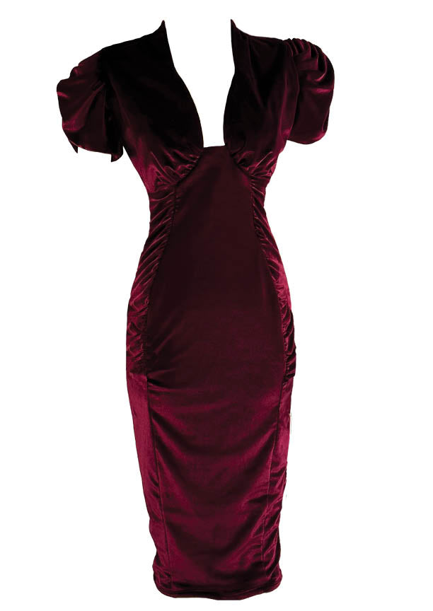 Recreation Merlot Wiggle Dress by Laura Byrnes - NEW!