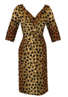 1950s Alix of Miami Leopard Print Dress