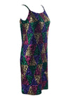 Vintage 1960s Harlequin Sequinned Sheath Dress - New!