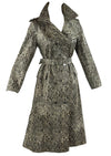 Vintage 1970s Python Print Vinyl Trench Coat - NEW!