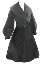 Vintage 1950s Charcoal Grey Lilli Ann Princess Coat- NEW!