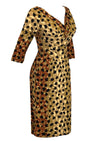 1950s Alix of Miami Leopard Print Dress