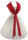 Vintage 1950s Red & White Polka Dot Dress - NEW!