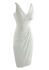 Vintage 1950s White Crepe Bombshell Dress- NEW!