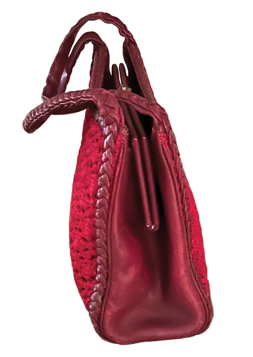 Late 1950s to Early 1960s Red Italian Handbag- NEW!