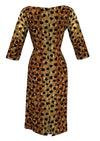 1950s Alix of Miami Leopard Print Dress