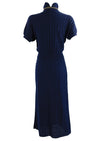 Vintage Late 1930s to Early 1940s  Navy Knit Dress Set - NEW!