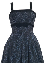 Vintage 1950s - 60s Designer Suzy Perette Black Lace Party Dress- New!