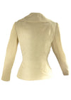 Vintage 1950s Cream Wool Crepe Lilli Ann Jacket- NEW!