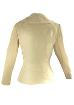 Vintage 1950s Cream Wool Crepe Lilli Ann Jacket- NEW!
