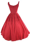 Vintage 1950s Claret Coloured Party Dress - NEW!