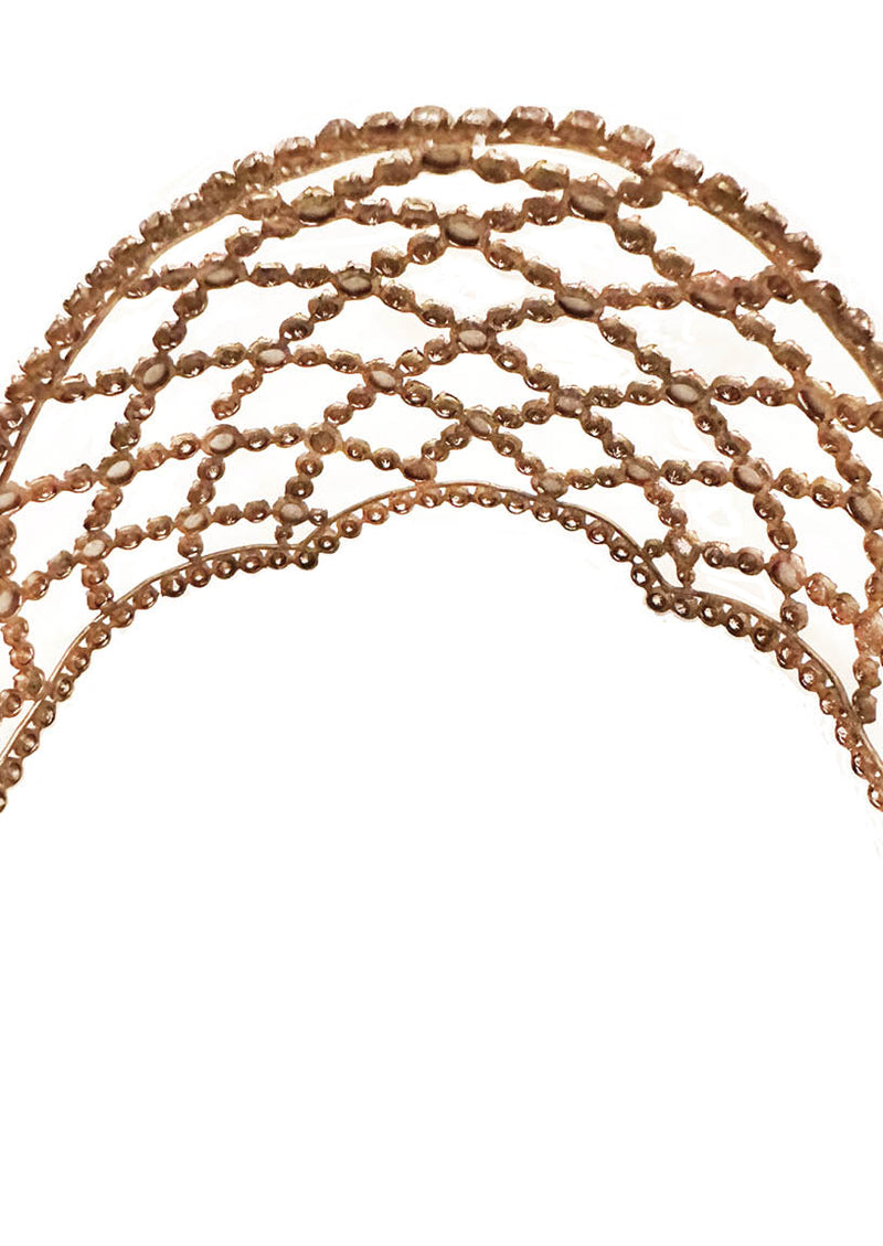 Rare Antique 1920s Rhinestone Headband Headpiece - NEW!