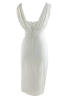 Vintage 1950s White Crepe Bombshell Dress- NEW!