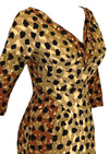 1950s Alix of Miami Leopard Print Dress