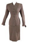 Quality Vintage 1950s Pink Wool Three-Piece Suit Ensemble - NEW!