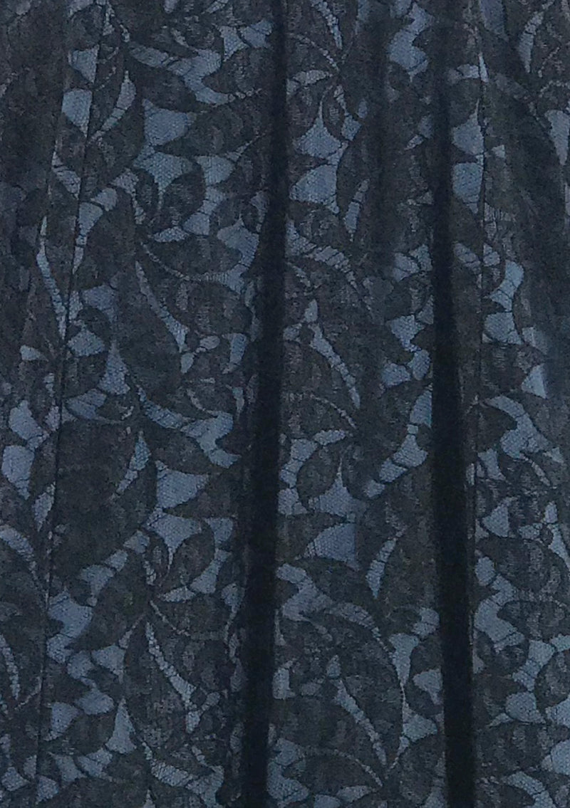 Vintage 1950s - 60s Designer Suzy Perette Black Lace Party Dress- New!