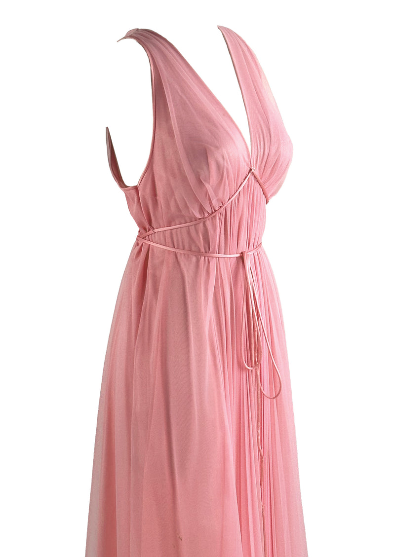 Late 1950s to Early 1960s Pink Nylon Negligee - NEW!