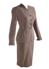 Quality Vintage 1950s Pink Wool Three-Piece Suit Ensemble - NEW!