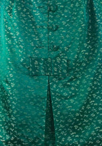 Vintage 1950s Emerald Green Brocade Dress- New!