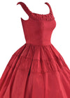 Vintage 1950s Claret Coloured Party Dress - NEW!