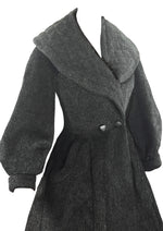 Vintage 1950s Charcoal Grey Lilli Ann Princess Coat- NEW!