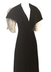 Dramatic 1930s Black Velvet Evening Coat - NEW!