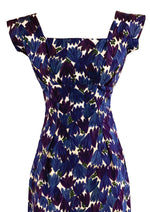 Late 1950s Designer Tulip Print Wiggle Dress- NEW!