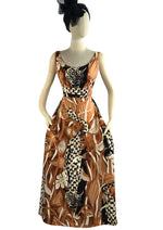 Vintage 1970s Leopard Print Maxi dress and Jacket Ensemble- NEW!