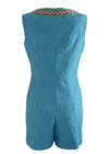 Vintage 1970s Blue Chambray Romper and Maxi Skirt Ensemble - NEW!