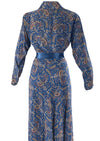 Vintage 1940s Paisley Rayon Robe Gown - NEW!