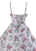 Late 1950s to Early 1960s Lilac Floral Sundress- NEW!