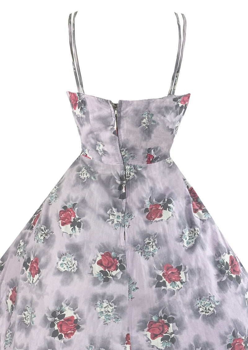 Late 1950s to Early 1960s Lilac Floral Sundress- NEW!