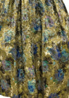 Vintage 1950s Gold Metallic Brocade Designer Cocktail Dress- NEW!