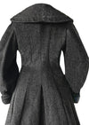 Vintage 1950s Charcoal Grey Lilli Ann Princess Coat- NEW!
