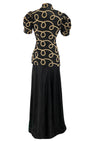 Vintage 1930s Black Taffeta Designer Gown and Jacket - NEW!