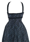 Vintage 1950s - 60s Designer Suzy Perette Black Lace Party Dress- New!