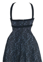 Vintage 1950s - 60s Designer Suzy Perette Black Lace Party Dress- New!