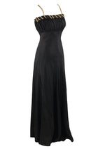 Vintage 1930s Black Taffeta Designer Gown and Jacket - NEW!