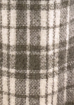 Vintage Late 1950s Lilli Ann Cream and Taupe Plaid Designer Coat - NEW!