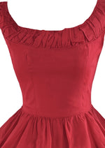 Vintage 1950s Claret Coloured Party Dress - NEW!