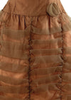 Late 1950s to Early 1960s Copper Ruched Cocktail Dress - NEW!